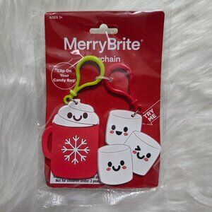 MerryBrite Hot Cocoa & Marshmallows Keychain Set